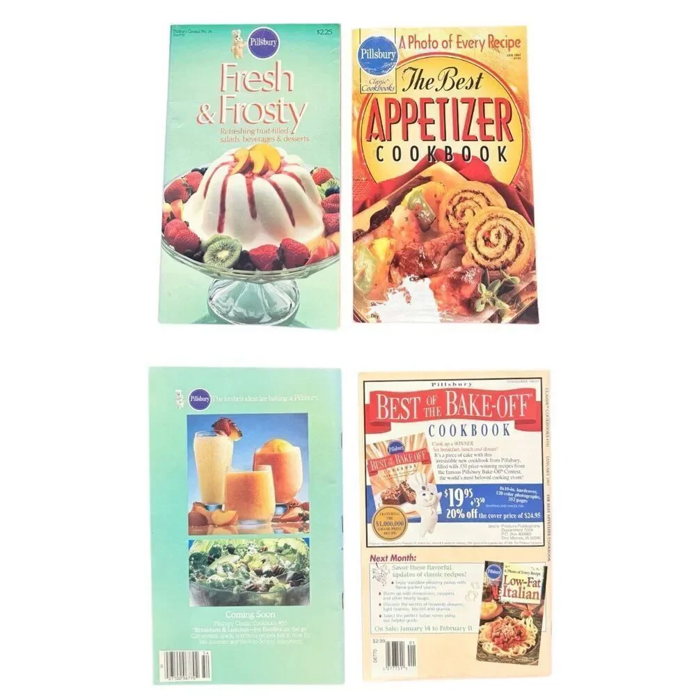 Pillsbury Vintage Cookbooks Set of 4